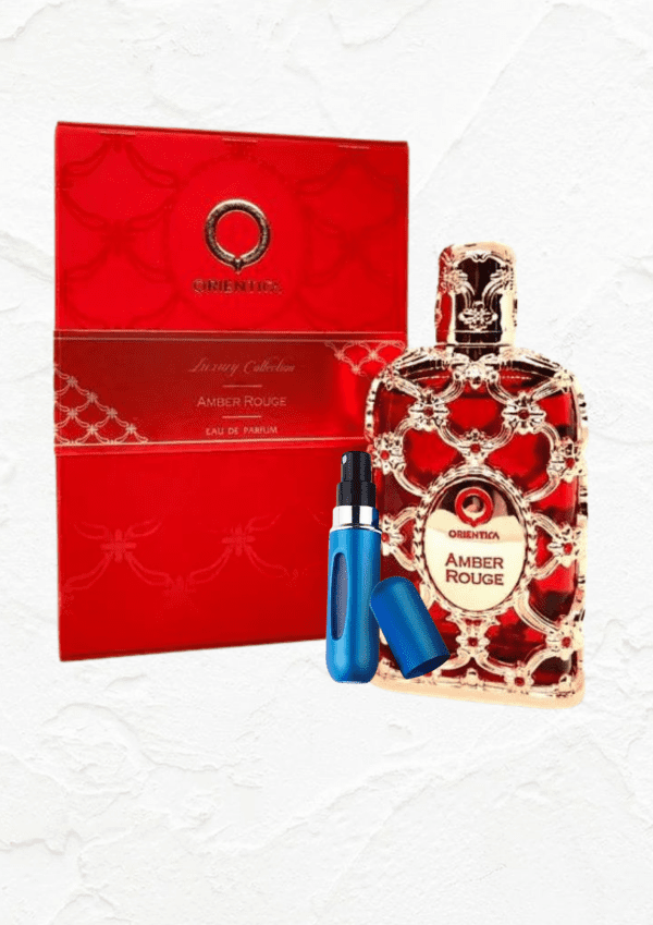 AMBER ROUGE CAJA + PERFUMERO